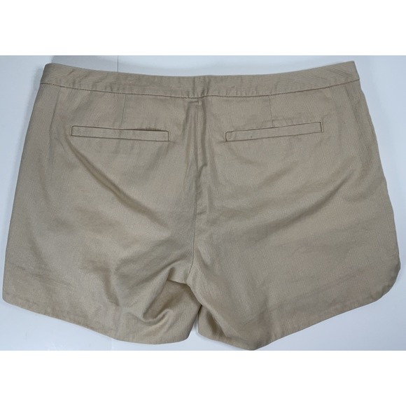 Women's Lilly Pulitzer Adie Shorts Textured Shimmer Gold Tan Sz 0 (28" X 5") - Picture 5 of 6